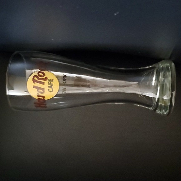 Hard Rock Cafe New York Logo Pint Glass - Picture 1 of 2